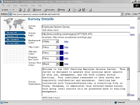Internet Survey Templates