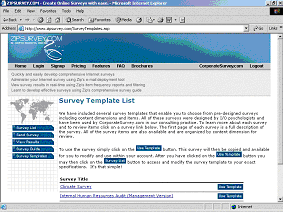 Internet Survey Software